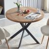 Easy-Assembly Round Dining Table,Coffee Table for Cafe/Bar Kitchen Dining Office