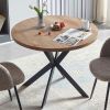 Easy-Assembly Round Dining Table,Coffee Table for Cafe/Bar Kitchen Dining Office