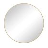 Wall Mirror 48 Inch Oversized Big Size Gold Circular Mirror Metal Framed Mirror Round Vanity Mirror Dressing Mirror, for Bathroom, Living Room, Bedroo